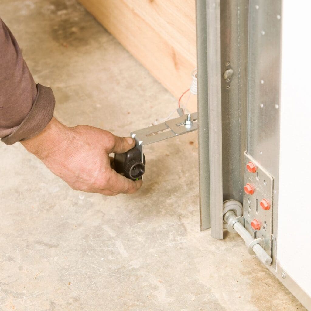 garage door opener hanging from ceiling